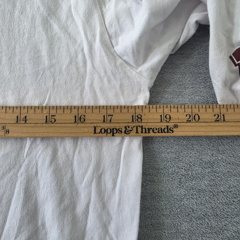 Converse All Star Kids XL White Long Sleeve Graphic T-Shirt 1908 Chuck Taylor